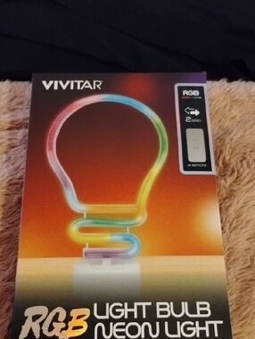 Vivitar RGB Light Bulb Neon Light - Multicolor